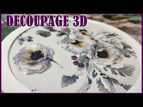 How to do DECOUPAGE in 3D or Relief