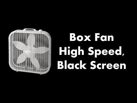 π΄ Box Fan - High Speed, Black Screen π¨β¬ β’ Live 24/7 β’ No mid-roll ads