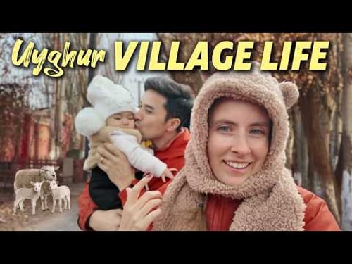 Staying with my husband's family in rural Xinjiang! 🐑 American in far west China