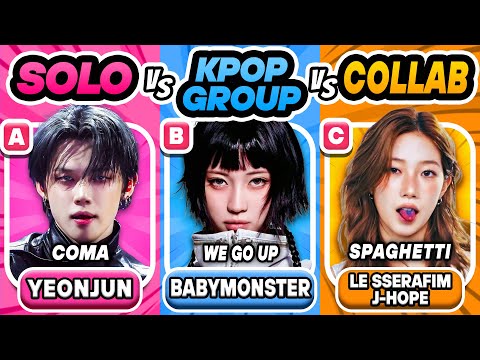 SOLOIST vs GROUP vs COLLAB 🎵 Save one Kpop Song | Kpop Quiz 2025