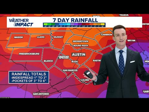 Wet weather pattern for the Austin-area through this week