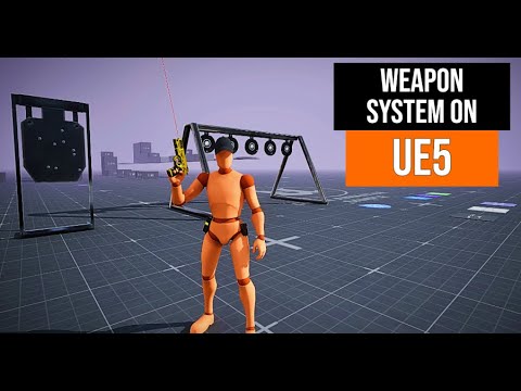 UE5 Weapon System Tutorial: Pickup, Drop, Shoot, Reload & Physics-Based Interactions