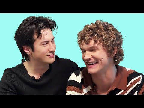 Connor Storrie and Hudson Williams flirting without even realizing it for 5 minutes straight