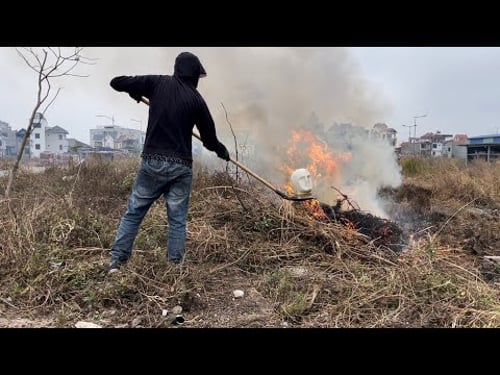 Clean Up and Restore Sidewalks: Removing Weeds Trash Firecracker Debris Cleaning Amid Public Apathy.
