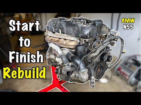 Full BMW N55 Engine Rebuild in 29 minutes