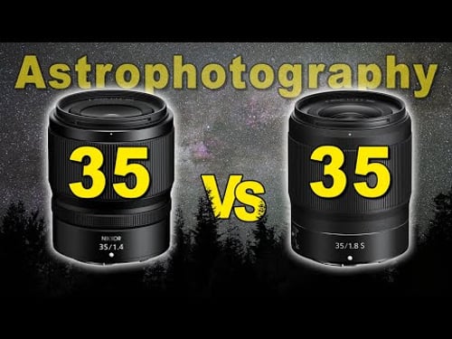Nikon Z 35mm f/1.4 vs 35mm f/1.8 S Lens - Night Sky Review (Astrophotography)