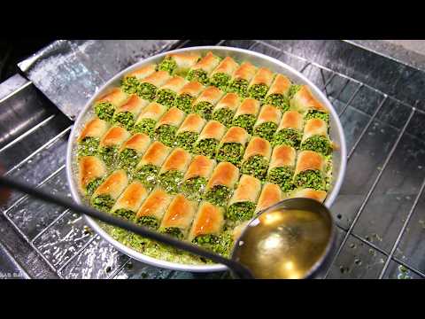 Process of Making Legendary Turkish Baklava | Turkish Street Foods