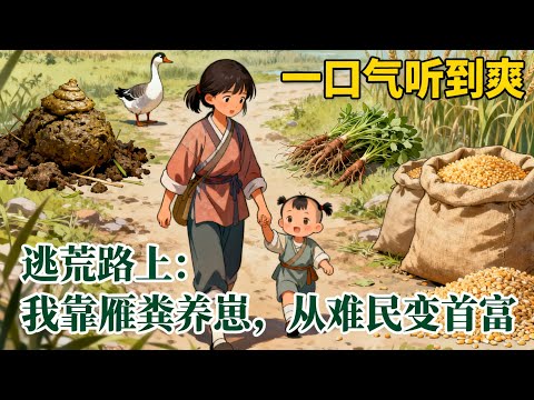 【完结1/2】《逃荒路上:我靠雁糞養崽,從難民變首富》穿成十三歲難民,開局連草根都挖不動,靠撿大雁糞活命,卻意外撿到個喊姐姐的萌娃,兩人相依爲命從逃荒路一路拼成富甲一方。#古言小說#种田文#完結文