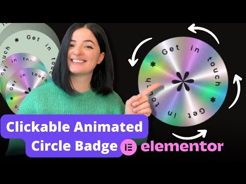 Holographic Clickable Animated Circle Badge - Elementor PRO & FREE