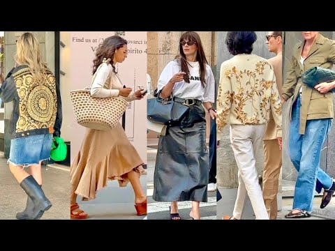 ☀️SPRING SUMMER 2025 FASHION TRENDS 💛ITALIAN MAY STREET STYLE & MILAN SHOPPING WALK #vanityfair