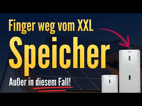 Photovoltaik Rechnung zeigt: Großer Speicher oft rausgeschmissenes Geld