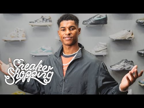 Barcelona's Marcus Rashford Goes Sneaker Shopping With Complex