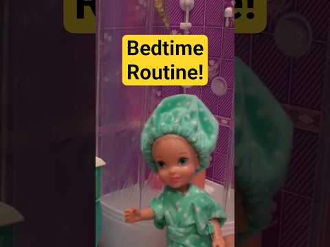 Night bedtime routine - tooth brushing - bath time #shorts