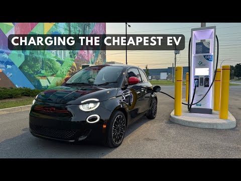 Real World FIAT 500E 5%-85% EV Fast Charging Test! | Great Results!