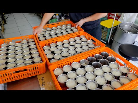 In Taiwan, it is named Angel ! Braised pig scalp, Tube Rice Pudding Making - China Food