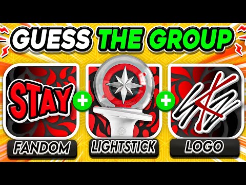 GUESS THE GROUP BY 3 CLUES โจโก {FANDOM+LIGHTSTICK+LOGO}โก | KPOP GAMES 2025 ๐ฎ ๐ฅ