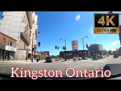 Drive through Kingston Ontario Canada in 4k