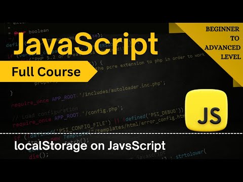 localStorage in JavaScript 🔥 | JSON Explained with Examples | JavaScript Full Course 2025