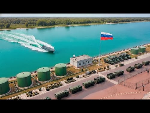 Watch a Ukrainian Drone Boat BLOW UP a Russian River Base in 1 Hit