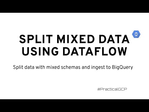Split mixed data using dataflow