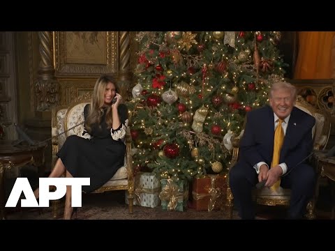 WATCH | Trump and Melania Join NORAD Santa Calls, Joke About Coal | APT