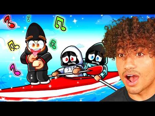GAINING 999,999 AURA IN ROBLOX KAYAK RACING!
