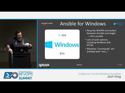 Ansible 101: For the Windows SysAdmin by Josh King