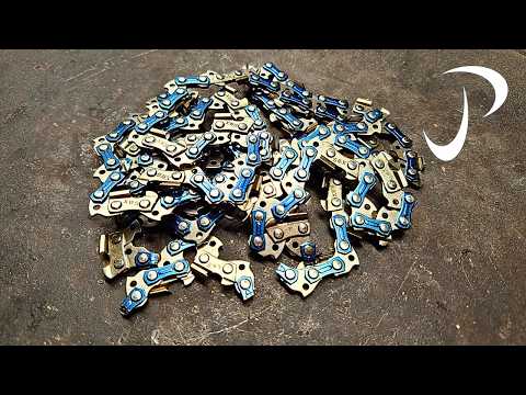 Forging a Knife from Chainsaw Chains