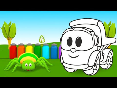 Грузовичок Лева для малышей. Поем песенки и учим цвета с Левой - Мультики для самых маленьких