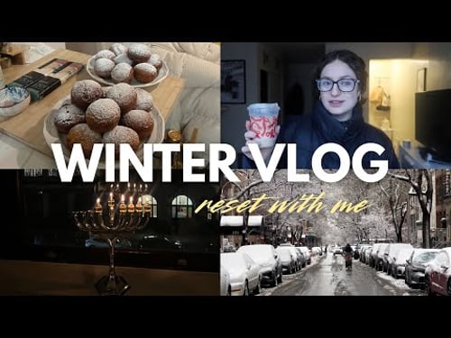 Winter Reset Vlog | Getting My Life Together, Cozy Hanukkah Cooking, Meal Prep & Yoga