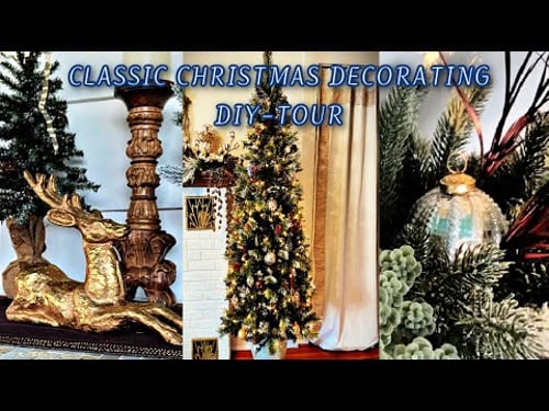 Holiday Home Tour- DIY- Using What You Own to Create A Cozy Christmas Atmosphere!