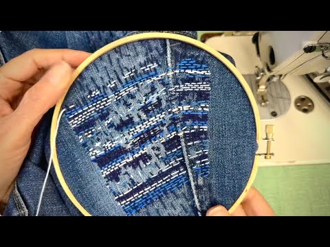 Taking YOUR feedback to make a jeans patch with visible mending! (that looks good and works)