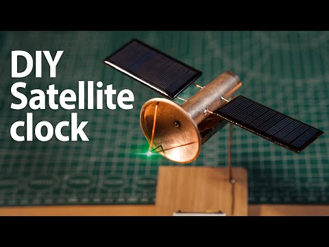 Satisfying DIY Satellite Model Clock Made from Everyday Materials 🛰️⏰