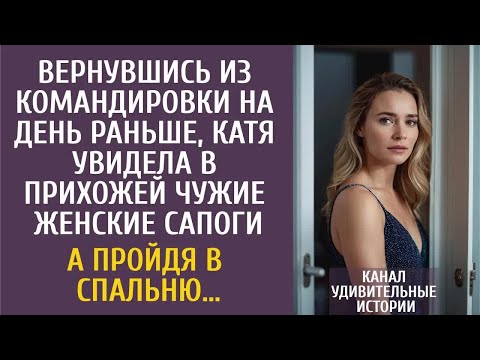 Вернувшись из командировки раньше, Катя увидела в прихожей чужие женские сапоги… А пройдя в спальню…