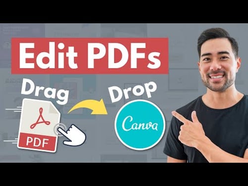 How To Edit PDF Files in Canva Free - Easy Drag and Drop