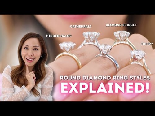 The Most Popular Round Diamond Ring Settings of 2025! + Wedding Band Pairings
