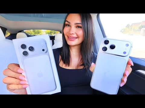 the most iconic iphone 17 pro max unboxing *silver* 📱🤍✨