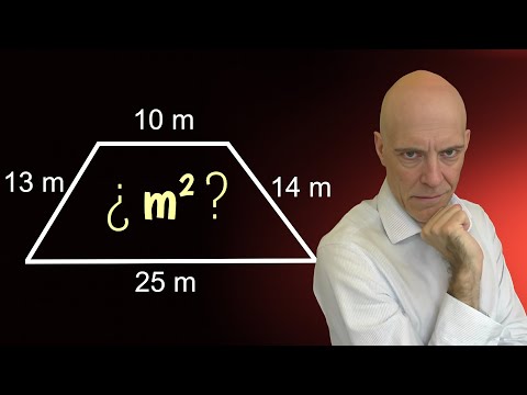 How many square meters does the land have? (Trapezoid with unequal sides) 🤔