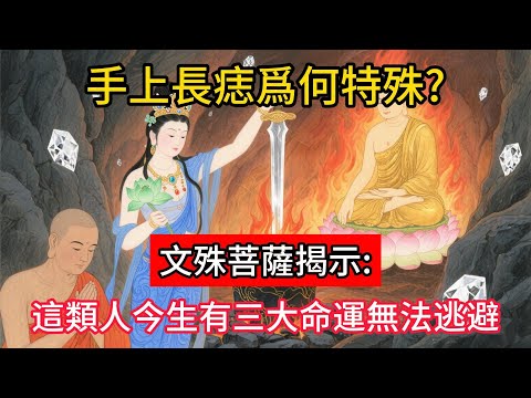 手上長痣爲何特殊?文殊菩薩揭示:這類人今生有三大命運無法逃避。#佛學 #正能量 #菩提解脫道 #佛教文化 #佛教故事 #人生感悟
