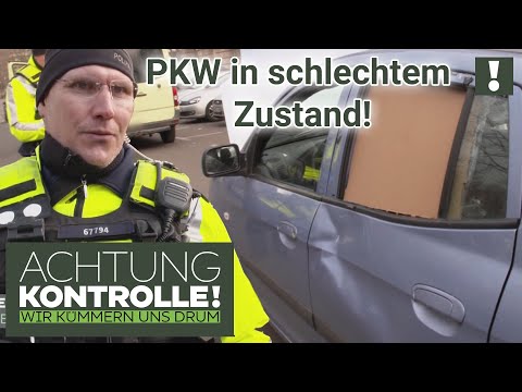 "ROLLENDE Zeitb*mbe?!" HEFTIG ramponierter PKW GESTOPPT! | Achtung Kontrolle