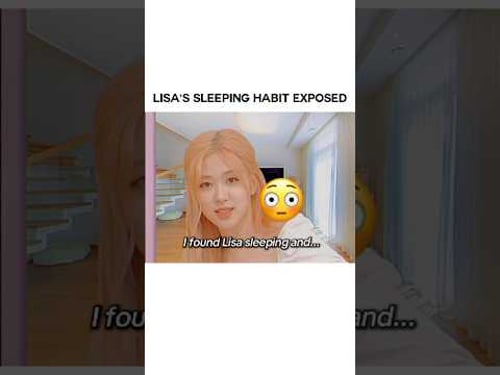 why does lisa sleep like that? π #lisa #blackpink