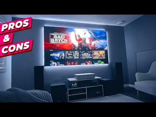5 Pros & Cons Of An Ultra Short Throw Projector! // VAVA 4K Laser UST TV // Home Theater 2021!