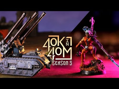 Drukhari Skysplinter Assault vs Astra Militarum. #new40k in 40m