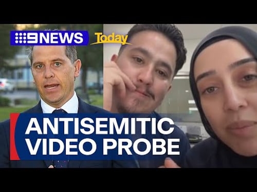 Two Sydney nurses under investigation after antisemitic video goes viral | 9 News Australia