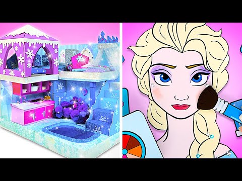 Transforming Elsa’s World! 🏰 Build a Mini Castle, Watch Our Queen Grow Up, and Give Her Makeover👑