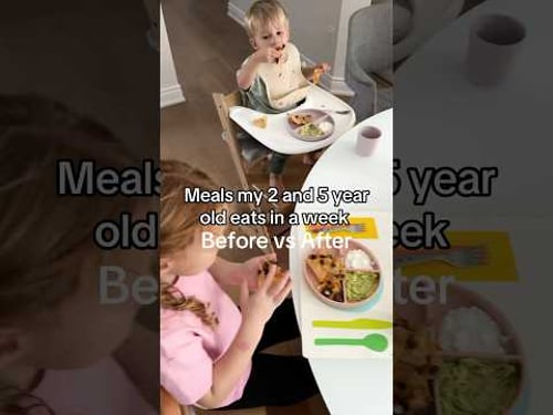 Meals my 2 and 5 year old eat in week (before vs after) 🍳🥑🥦🫛🍣🧀🫘🥝🍕🍽️