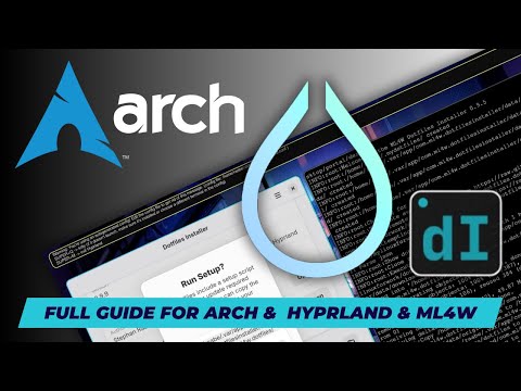 Install ARCH Linux with archinstall and HYPRLAND plus the ML4W Dotfiles. THE full installation guide