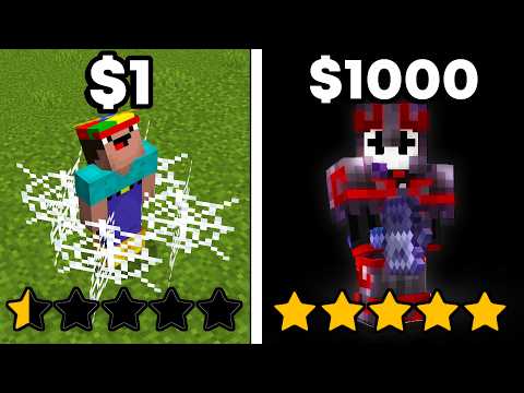$1 Vs $1000 Minecraft Coach