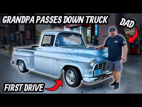 Dad Drives Grandpa’s Truck For The First Time!!