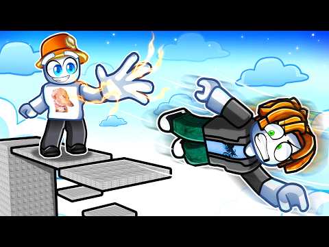 Trolling my NOOB Friend with ADMIN in Slap Tower... (he got MAD)